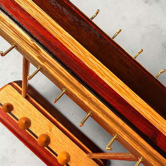 The Heirloom Jewelry Stand | Handmade Wooden Necklace Organizer & Ring Holder